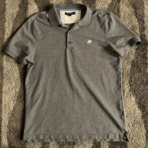 Banana Republic Short Sleeve Polo - Medium - Gray